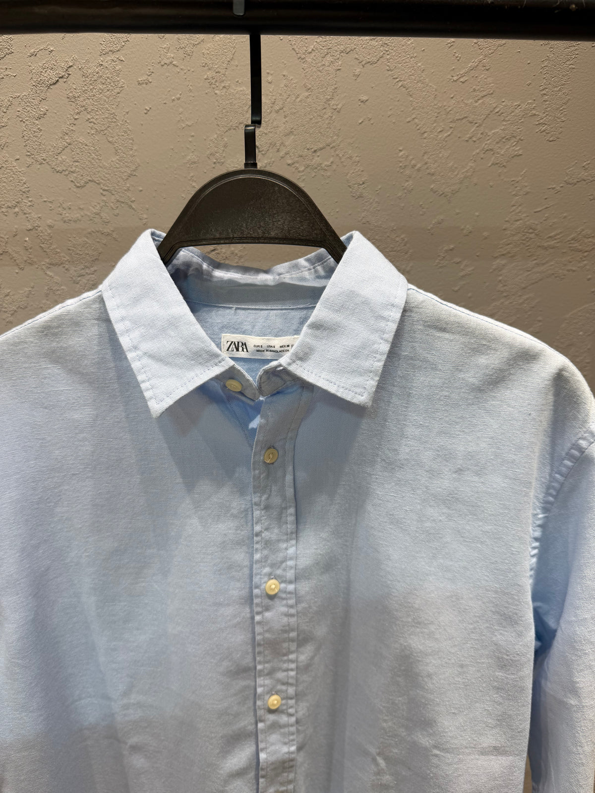 ZARA Linen Shirt – Baby blue