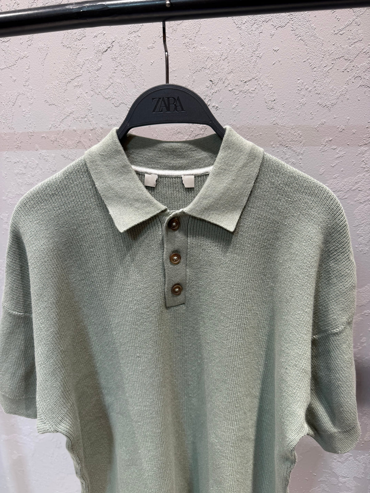 Only & Sons Premium Knitted Polo – Sage Green