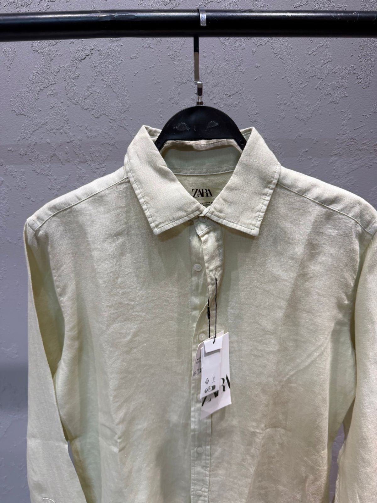 ZARA Riviera Linen Shirt – Sand Beige