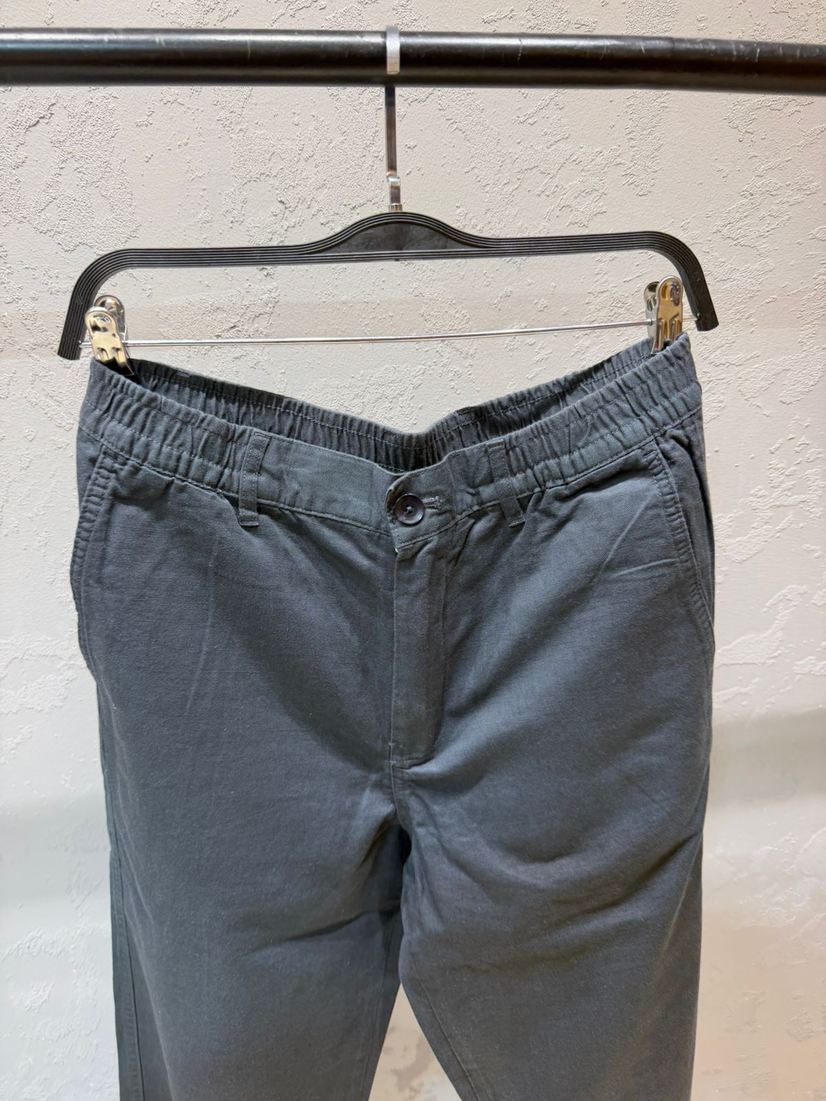ZARA Riviera Cotton Linen Trousers – Charcoal Grey