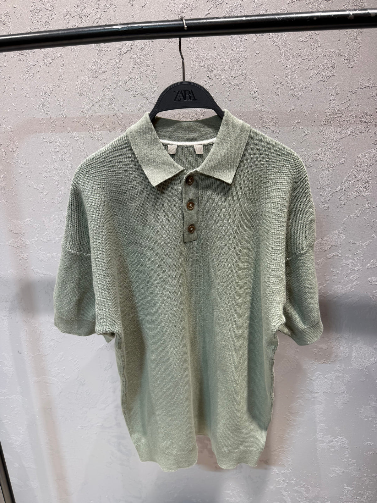 Only & Sons Premium Knitted Polo – Sage Green