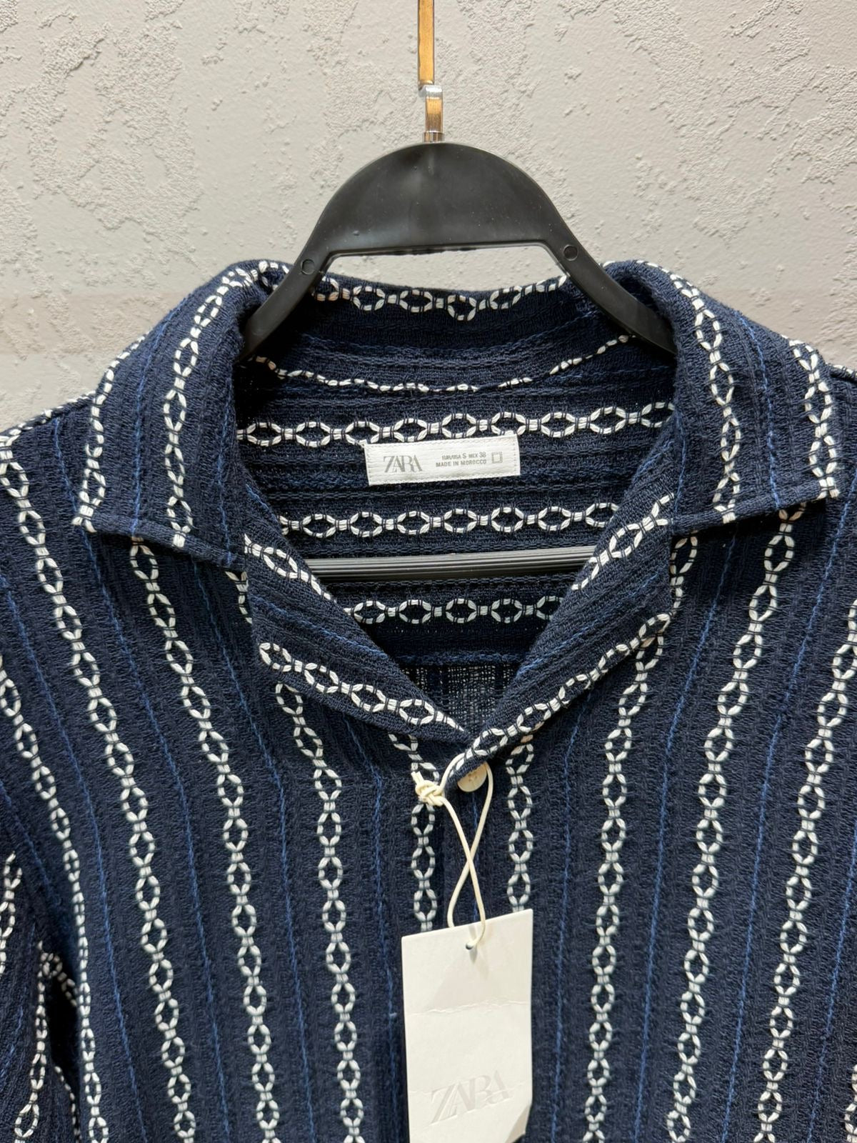 ZARA Striped Shirt – Navy