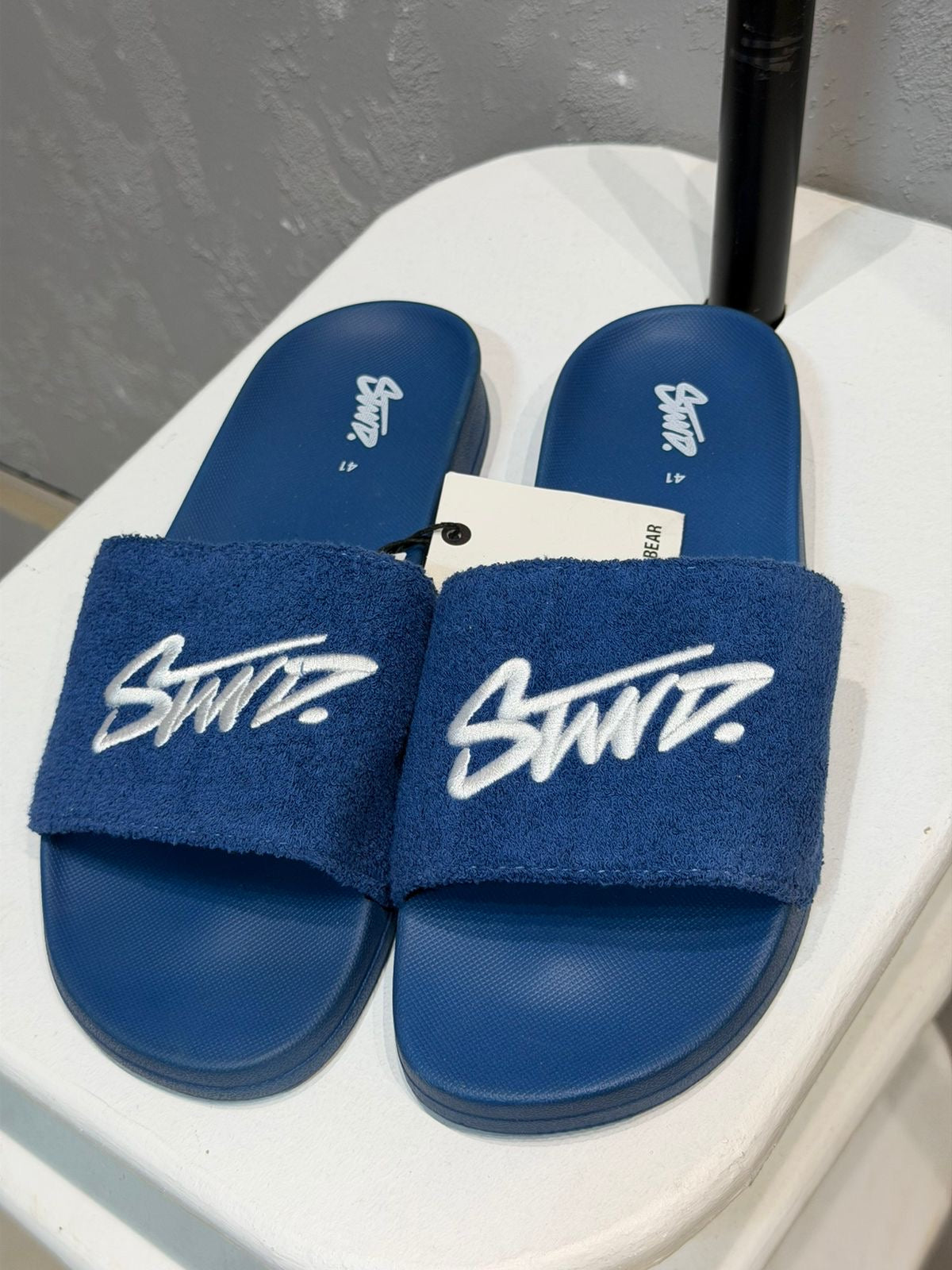 Zara Signature Slide Sandals – Royal Blue