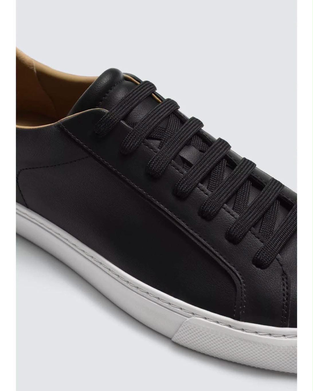 ZARA Essential Leather Sneakers – Black