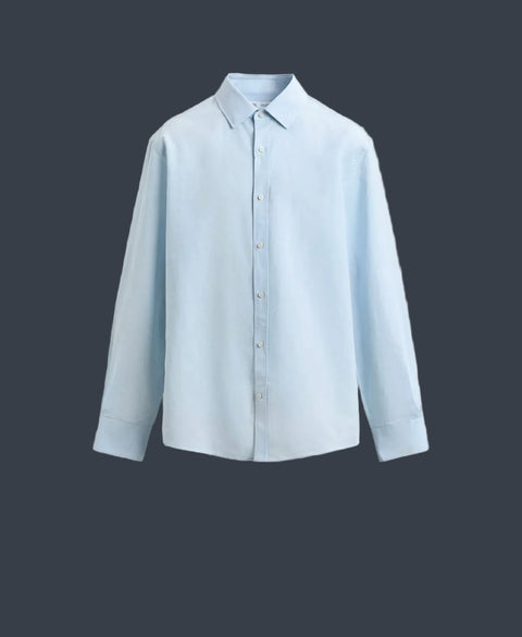 ZARA Linen Shirt – Baby blue