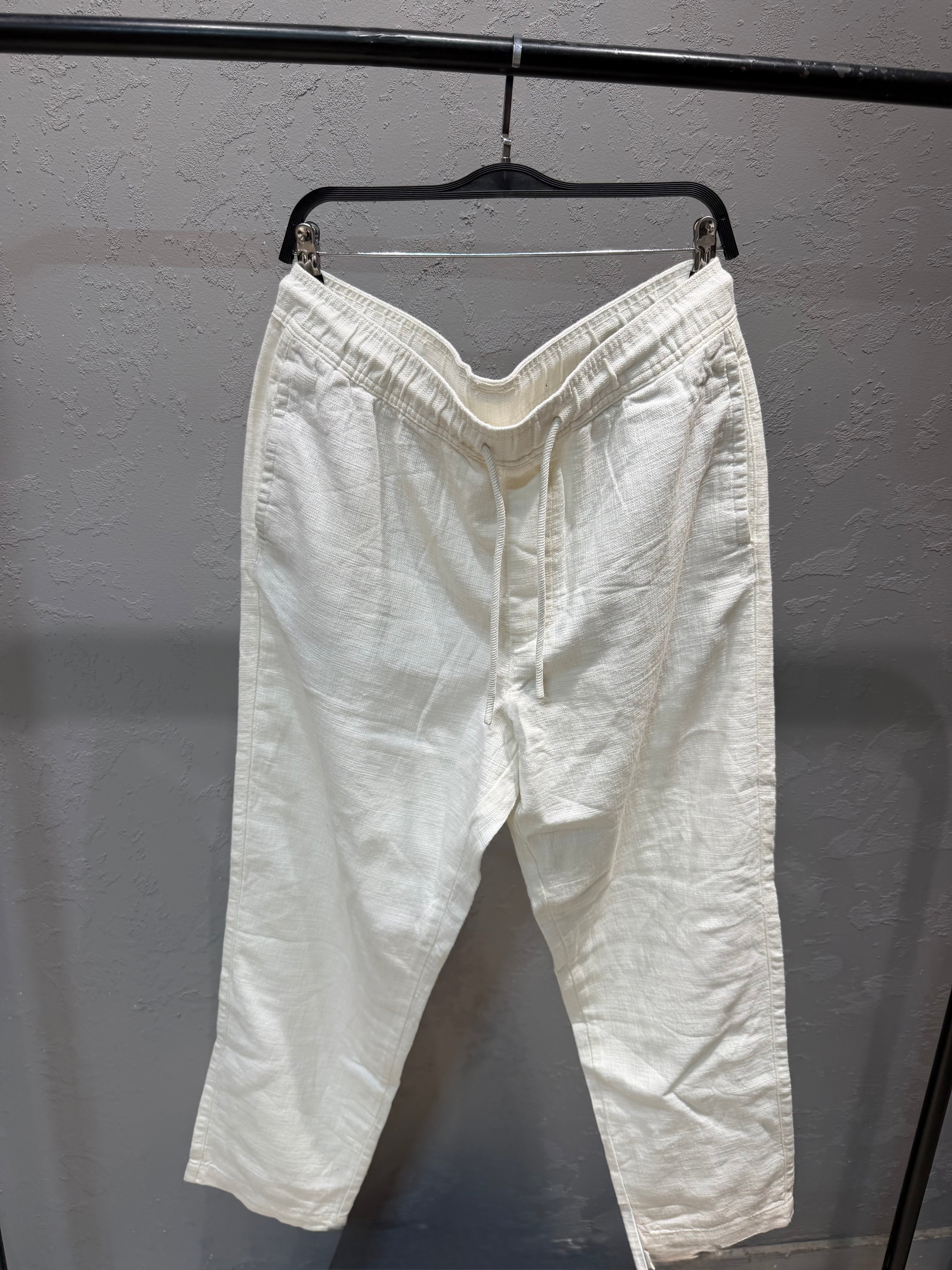 COTTEN _LINEN TOURSERS ZARA