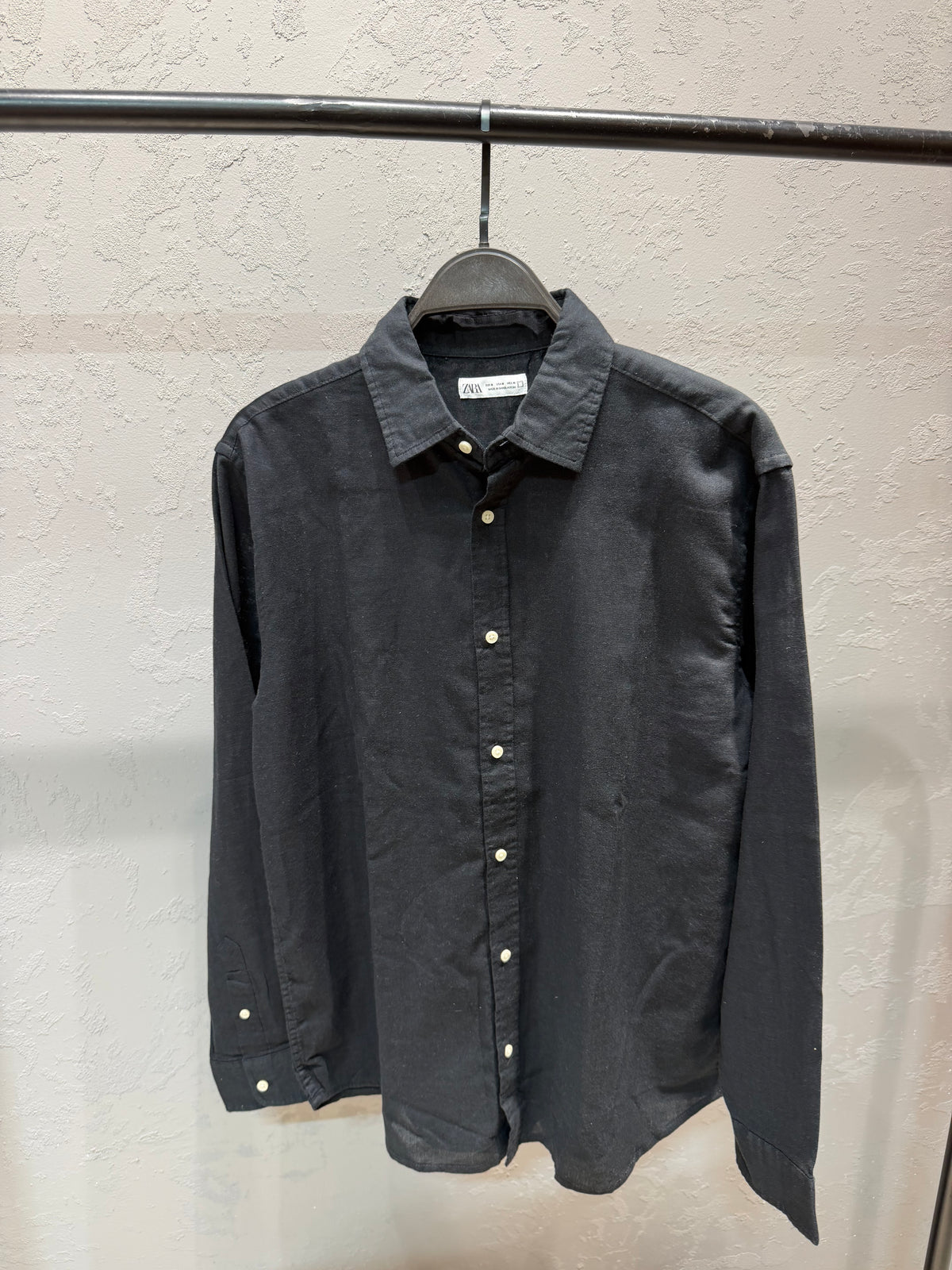ZARA Linen Shirt – Black