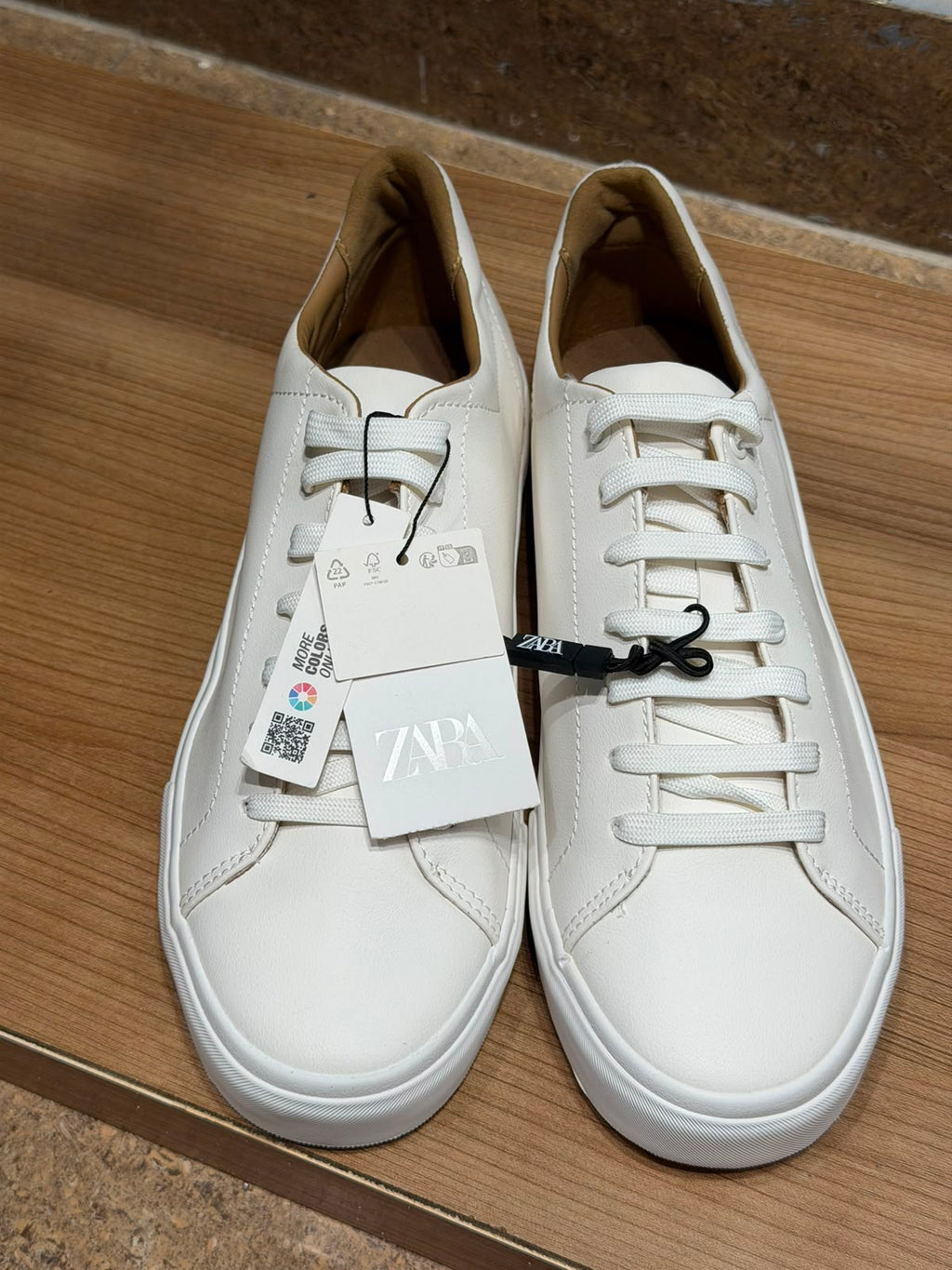 ZARA Clean Court Sneakers – White