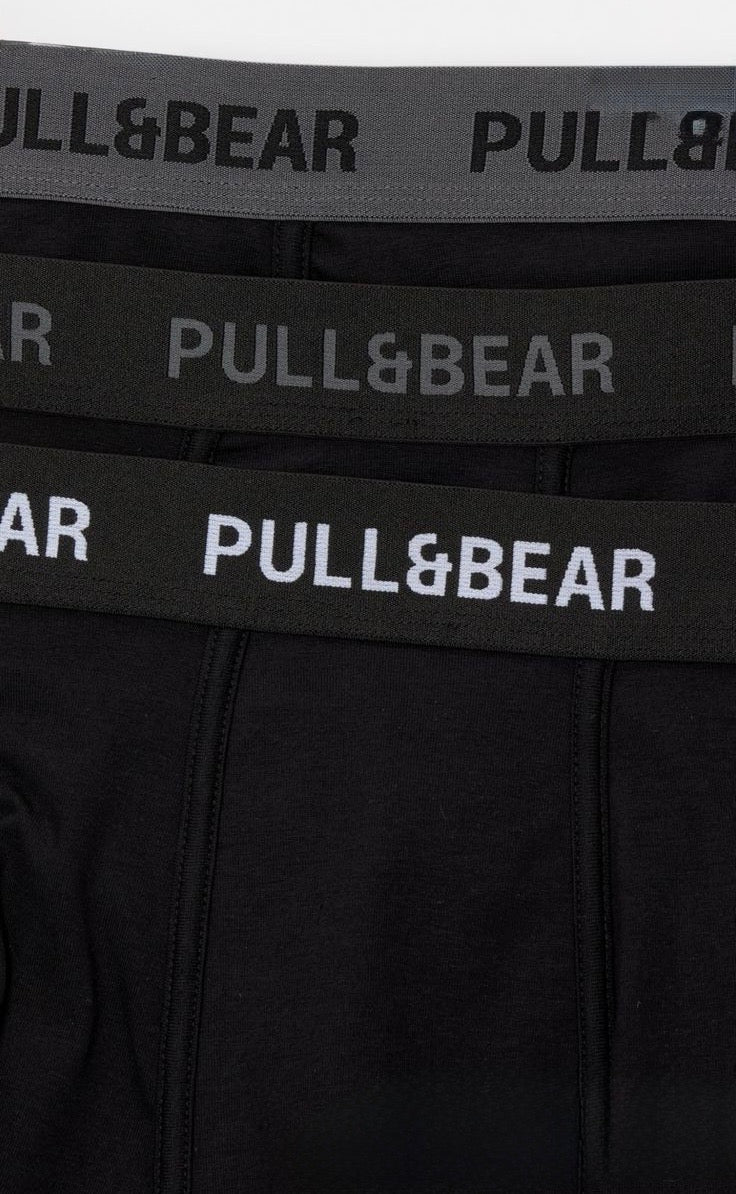 PULL&BEAR Essential Boxer Briefs (3-Pack) – Slim Waistband