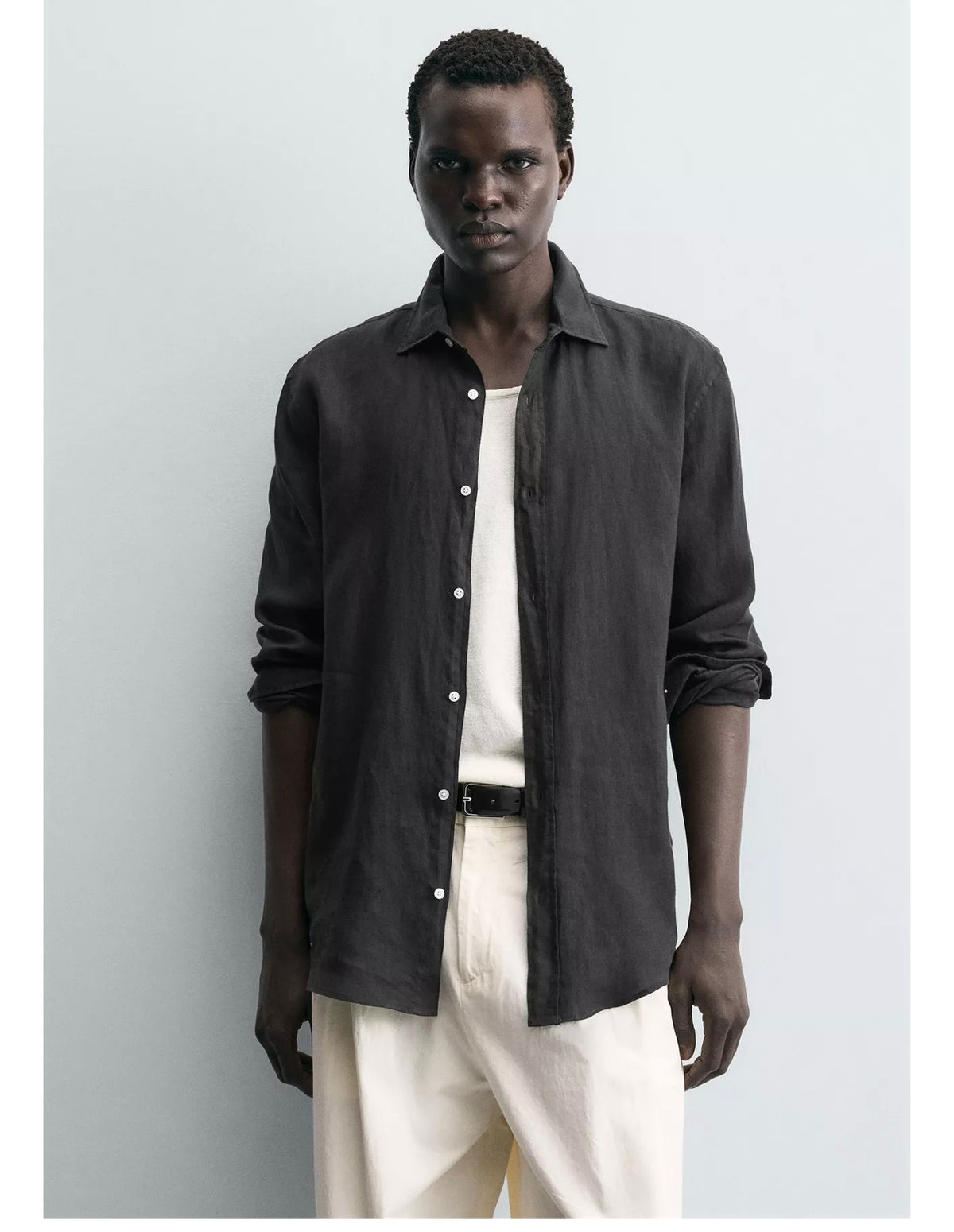 ZARA Linen Shirt – Black