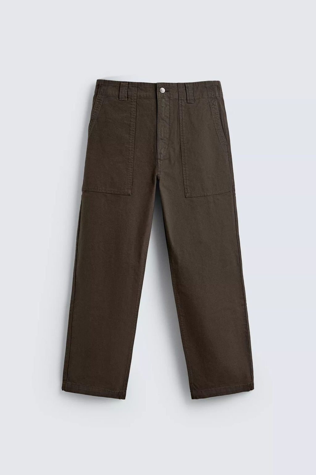 WASHED STRAIGHT-LEG TROUSERS