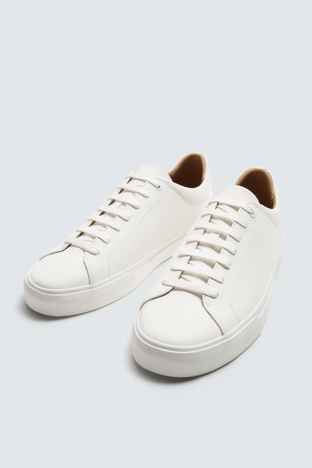 ZARA Clean Court Sneakers – White
