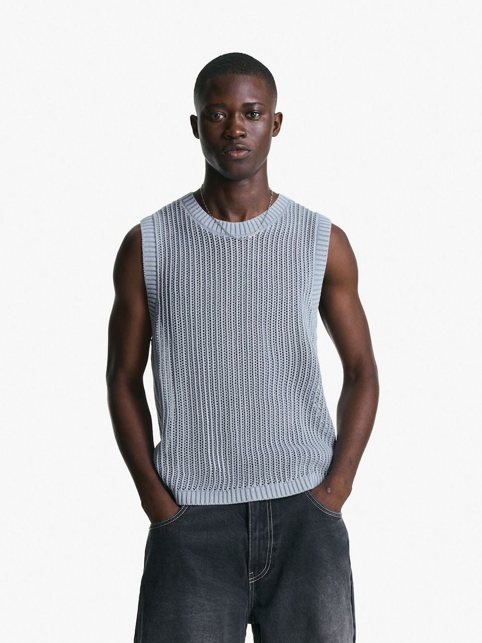BERSHKA kintted Tank Top