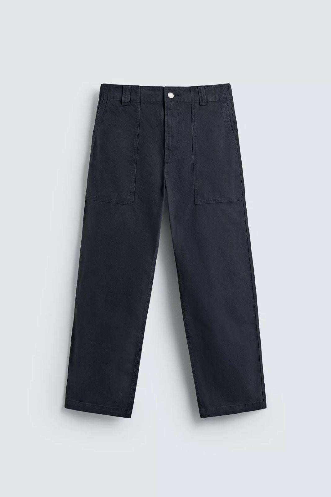 WASHED STRAIGHT-LEG TROUSERS