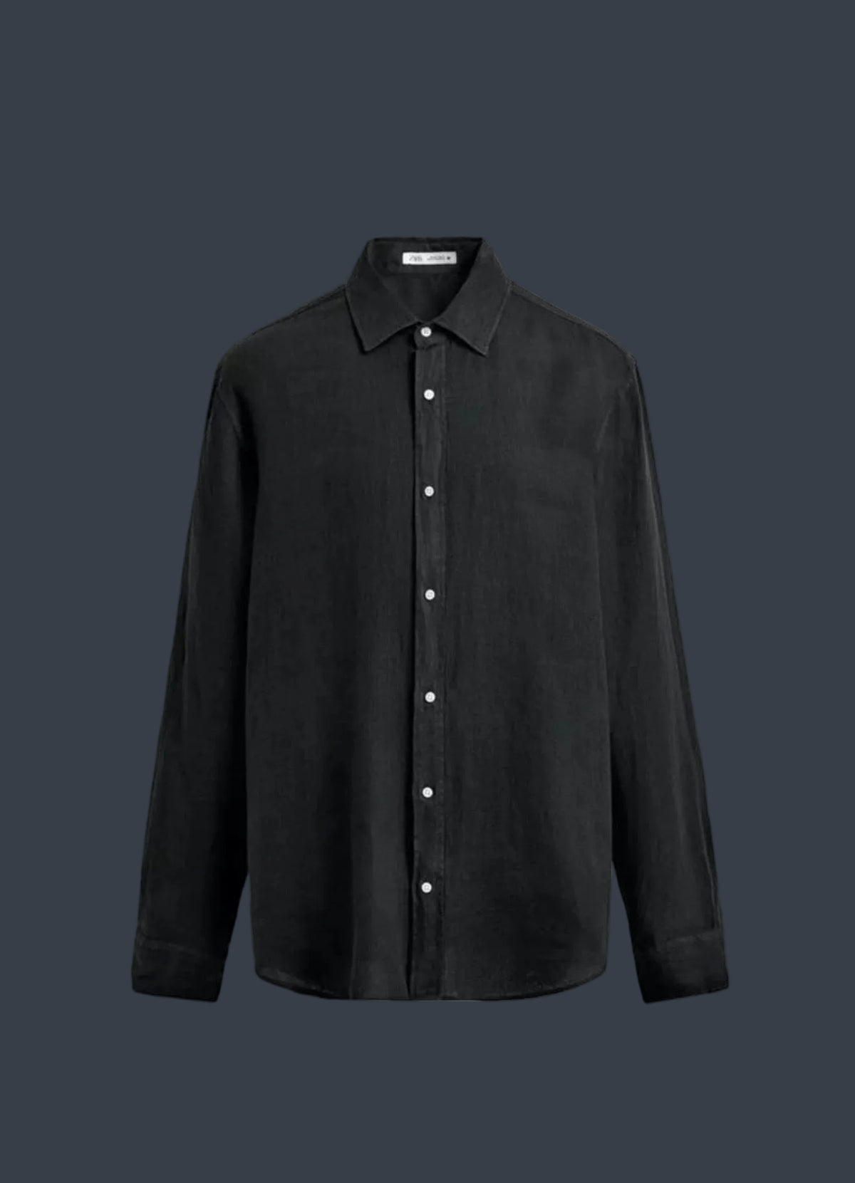 ZARA Linen Shirt – Black