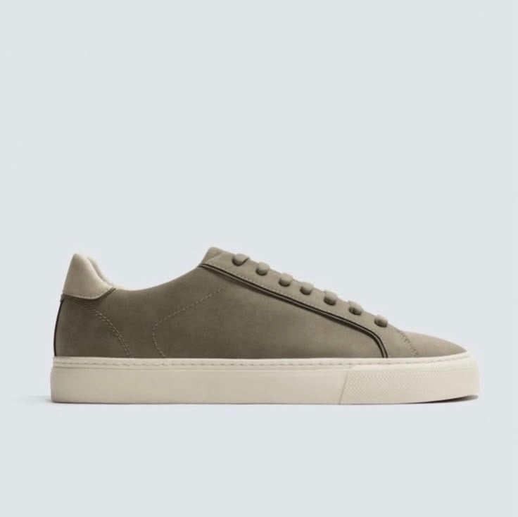 ZARA Clean Court Sneakers – Taupe