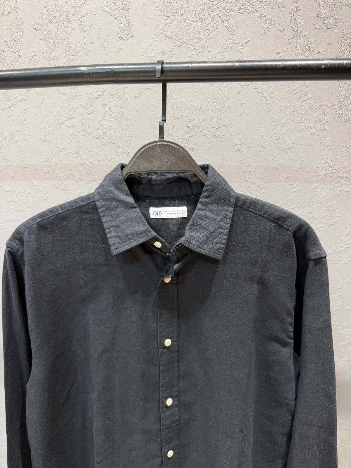 ZARA Linen Shirt – Black