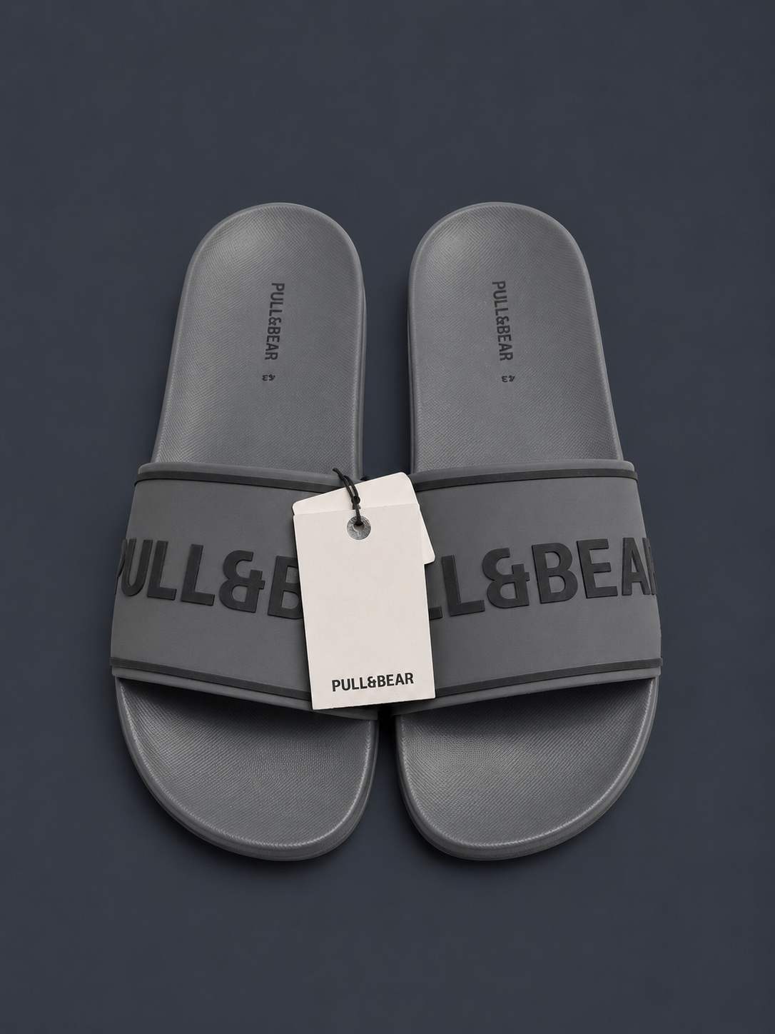 PULL&BEAR Coast Slide Sandals – Grey