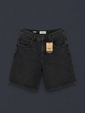PULL&BEAR Relaxed Denim Shorts – Washed Black