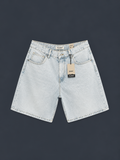 PULL&BEAR Relaxed Denim Shorts – White Wash