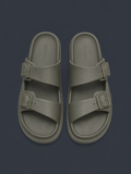 PULL&BEAR Coast Slide Sandals – Olive