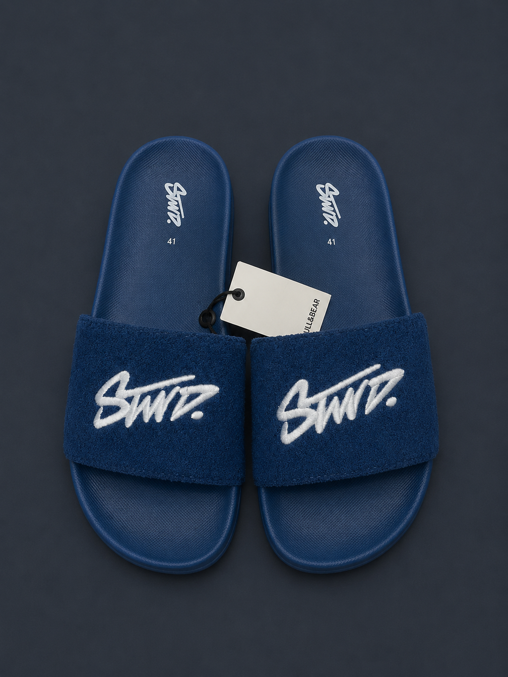Zara Signature Slide Sandals – Royal Blue