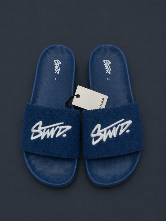 Zara Signature Slide Sandals – Royal Blue