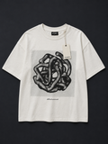 PULL&BEAR Graphic Essential T-Shirt – White