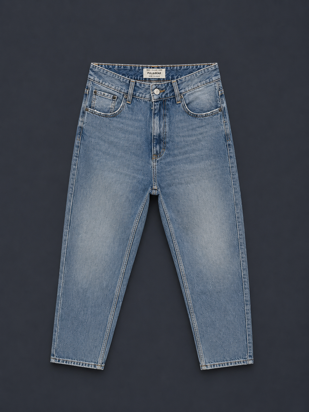 PULL&BEAR Relaxed Denim Jeans – Light Wash