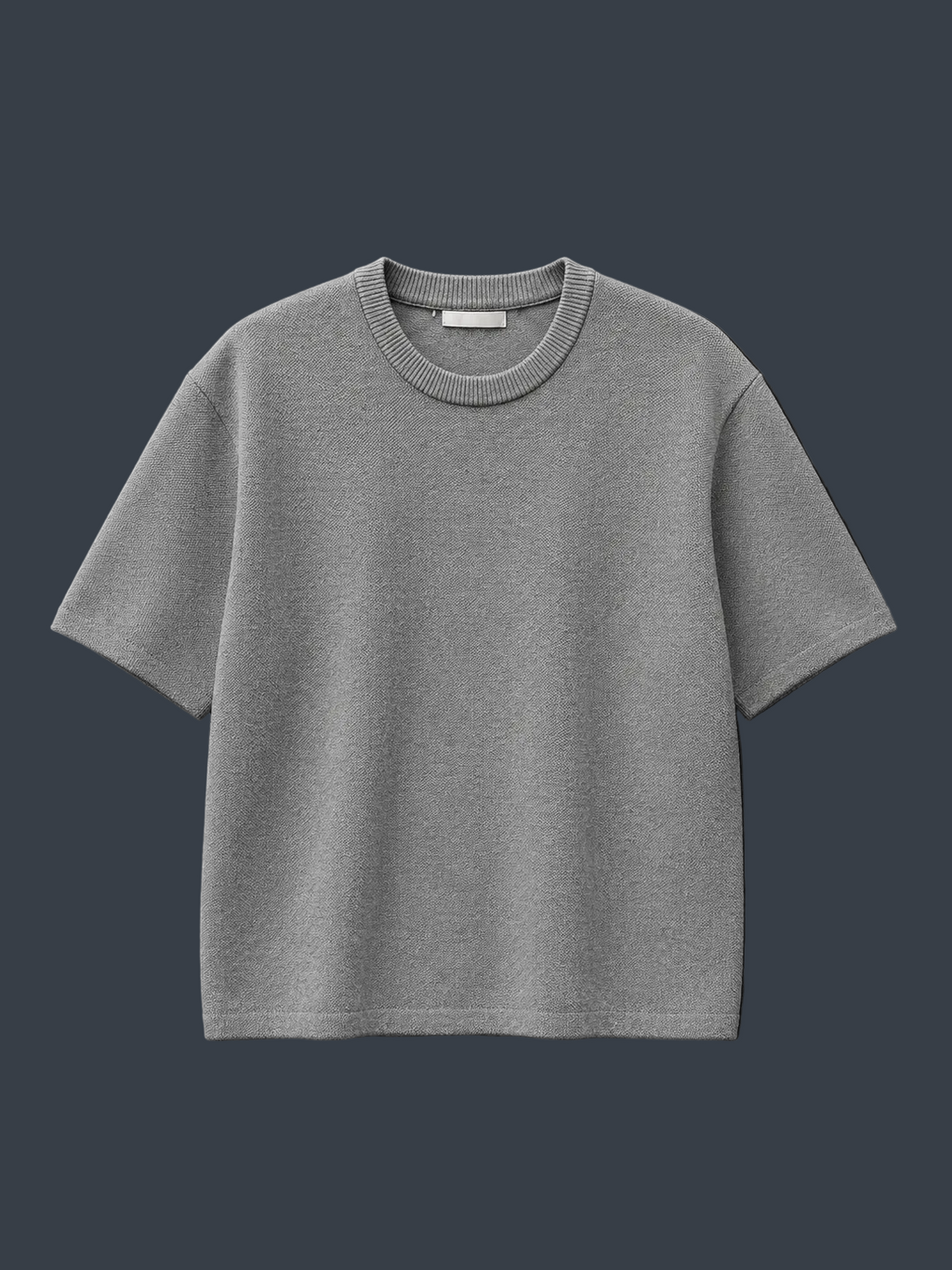 ZARA Essential Crew Neck T-Shirt – Light Grey