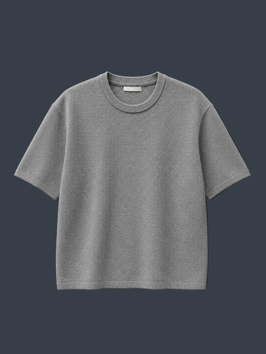 ZARA Essential Crew Neck T-Shirt – Light Grey