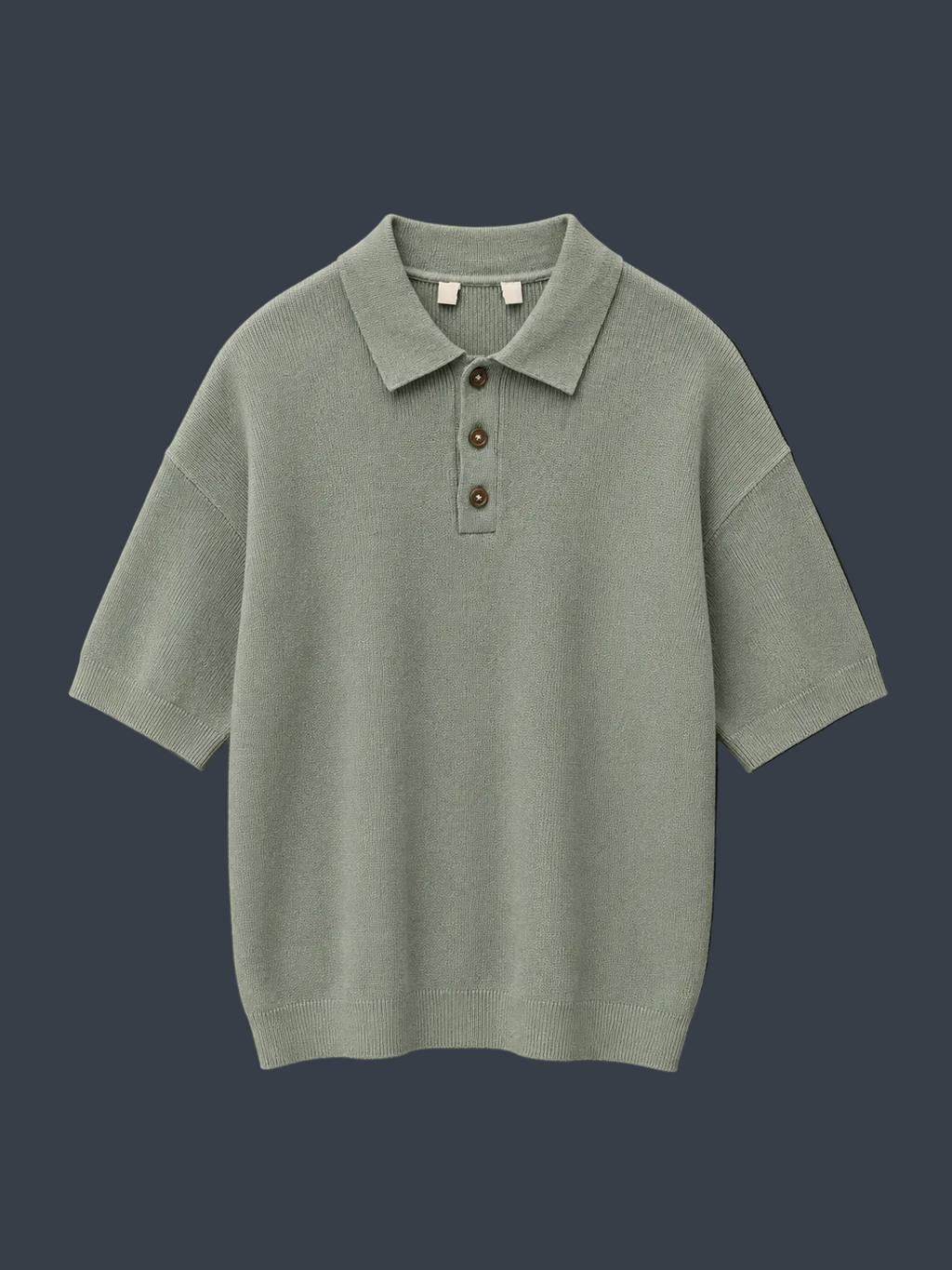 Only & Sons Premium Knitted Polo – Sage Green