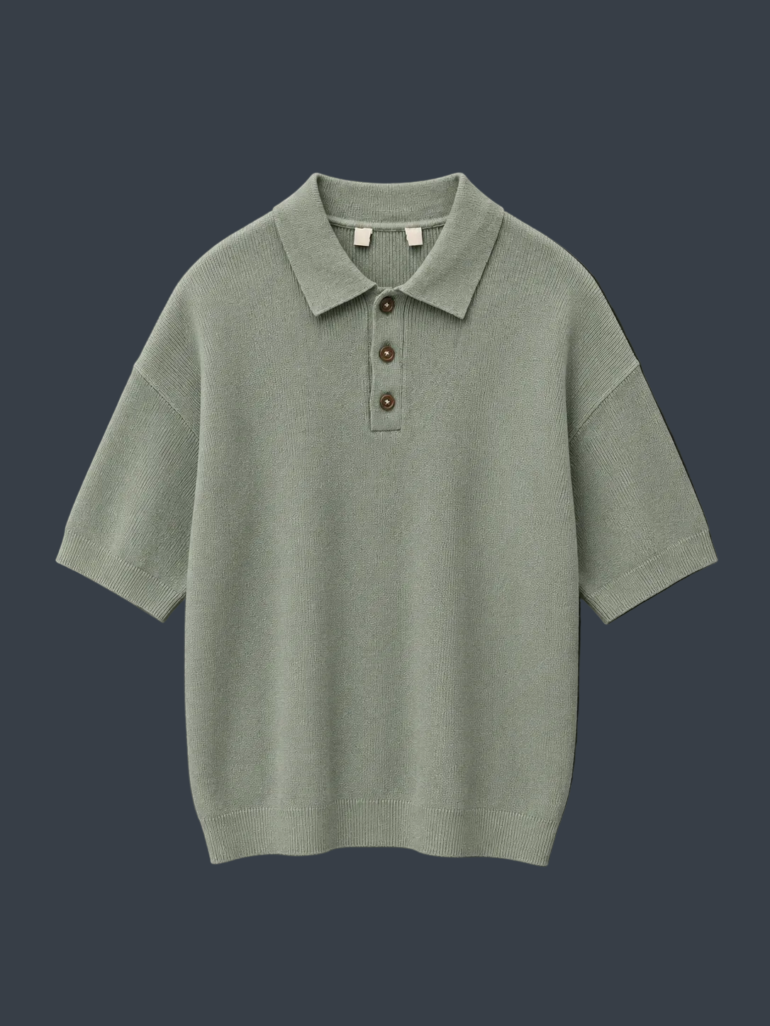 Only & Sons Premium Knitted Polo – Sage Green