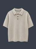 DKNY Premium Knitted Polo – Ivory