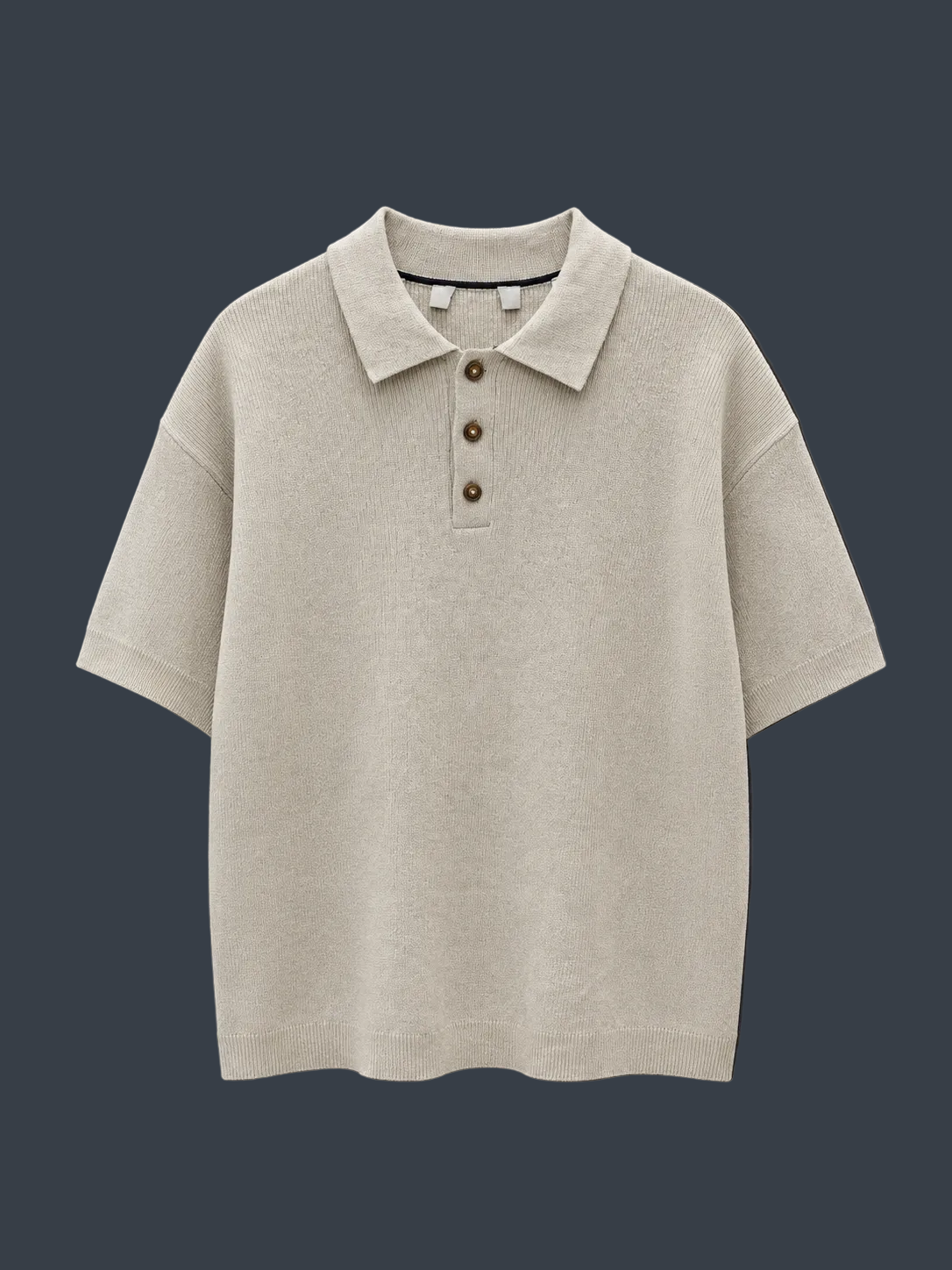 DKNY Premium Knitted Polo – Ivory