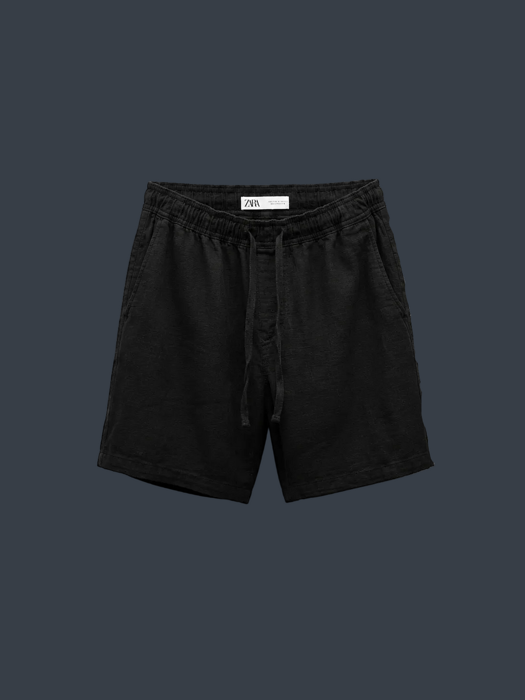 ZARA Linen Shorts – Black