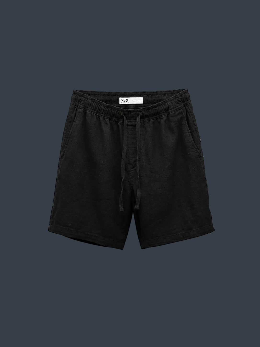 ZARA Linen Shorts – Black