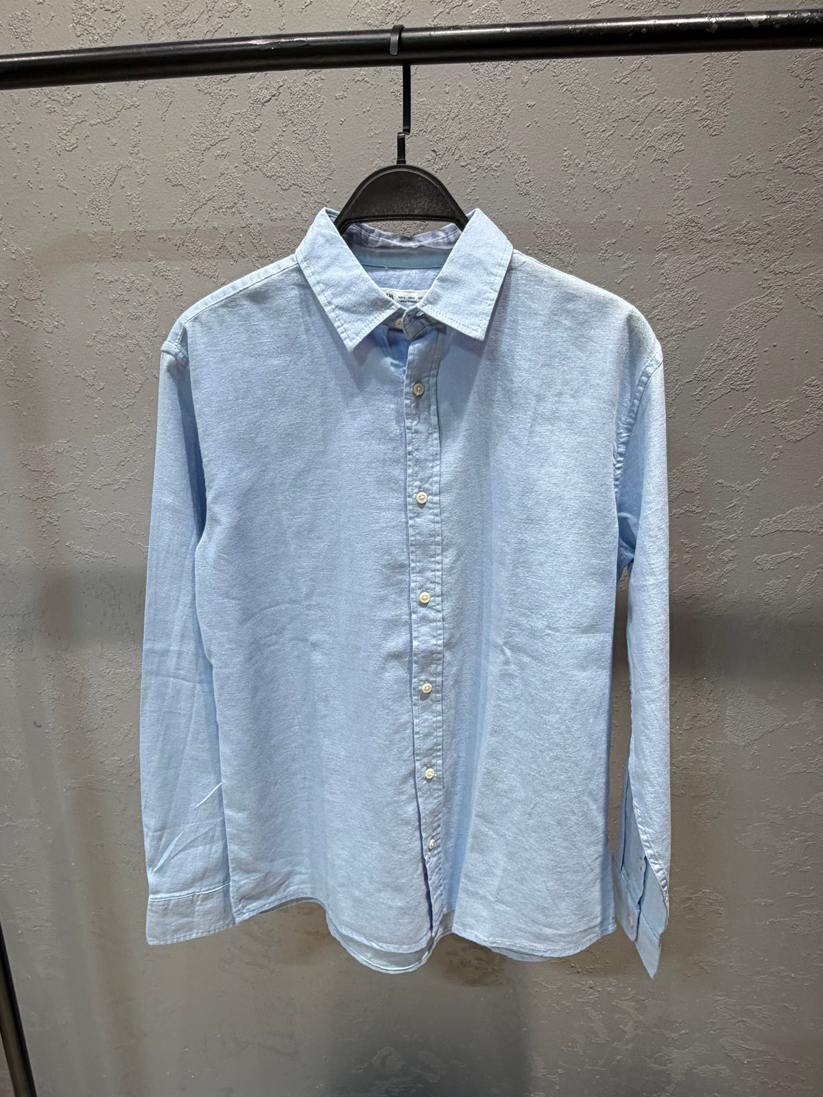 ZARA Linen Shirt – Baby blue