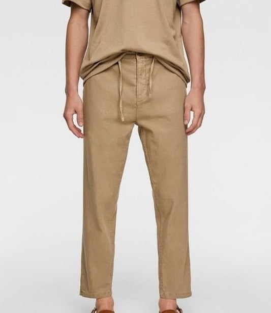 ZARA _  LENEN TROUSER