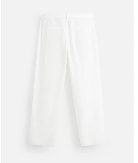 ZARA _ TEXTURED PLEATED TROUSERS