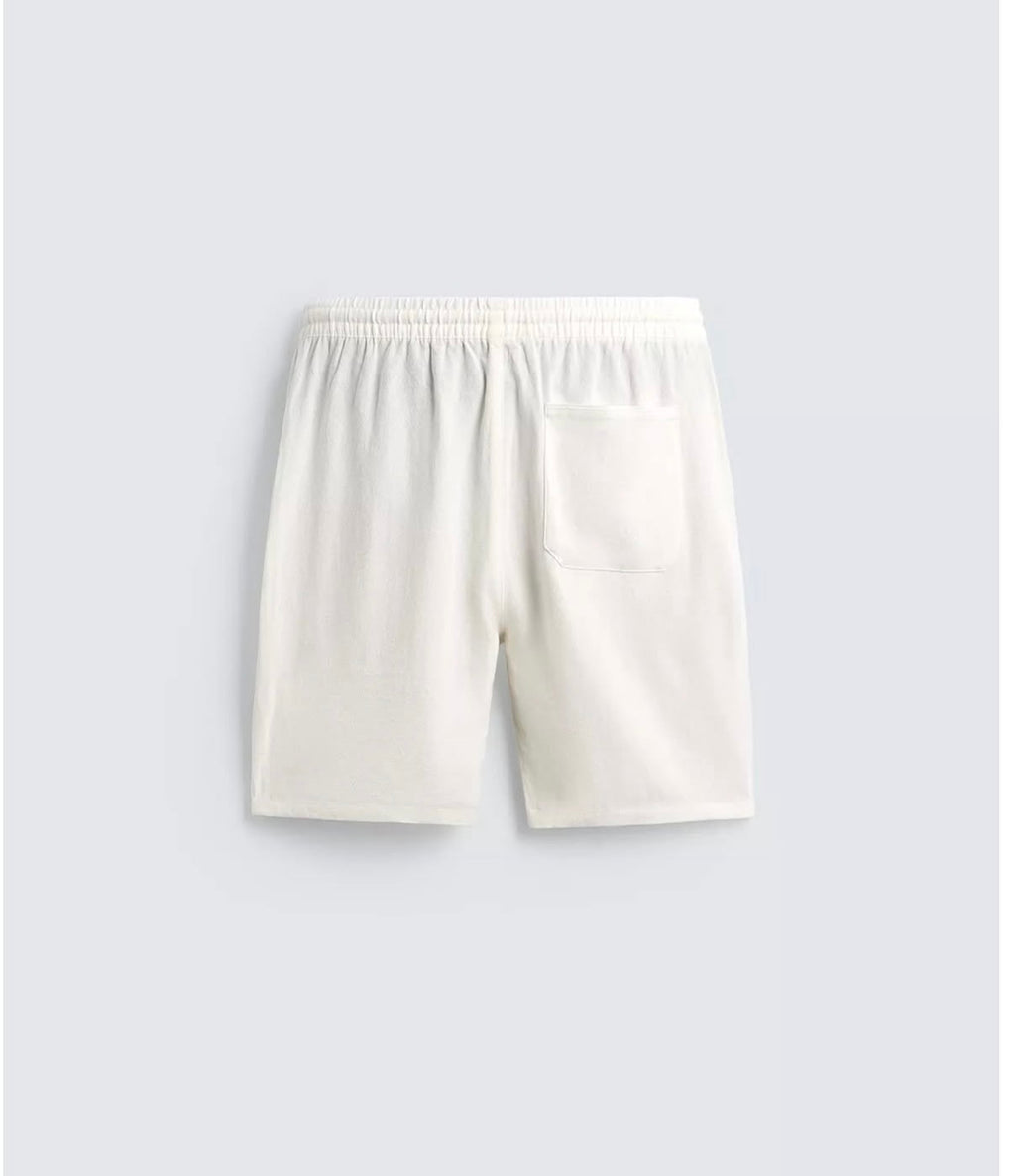 PULL&BEAR Relaxed Fit Linen Shorts – WHITE