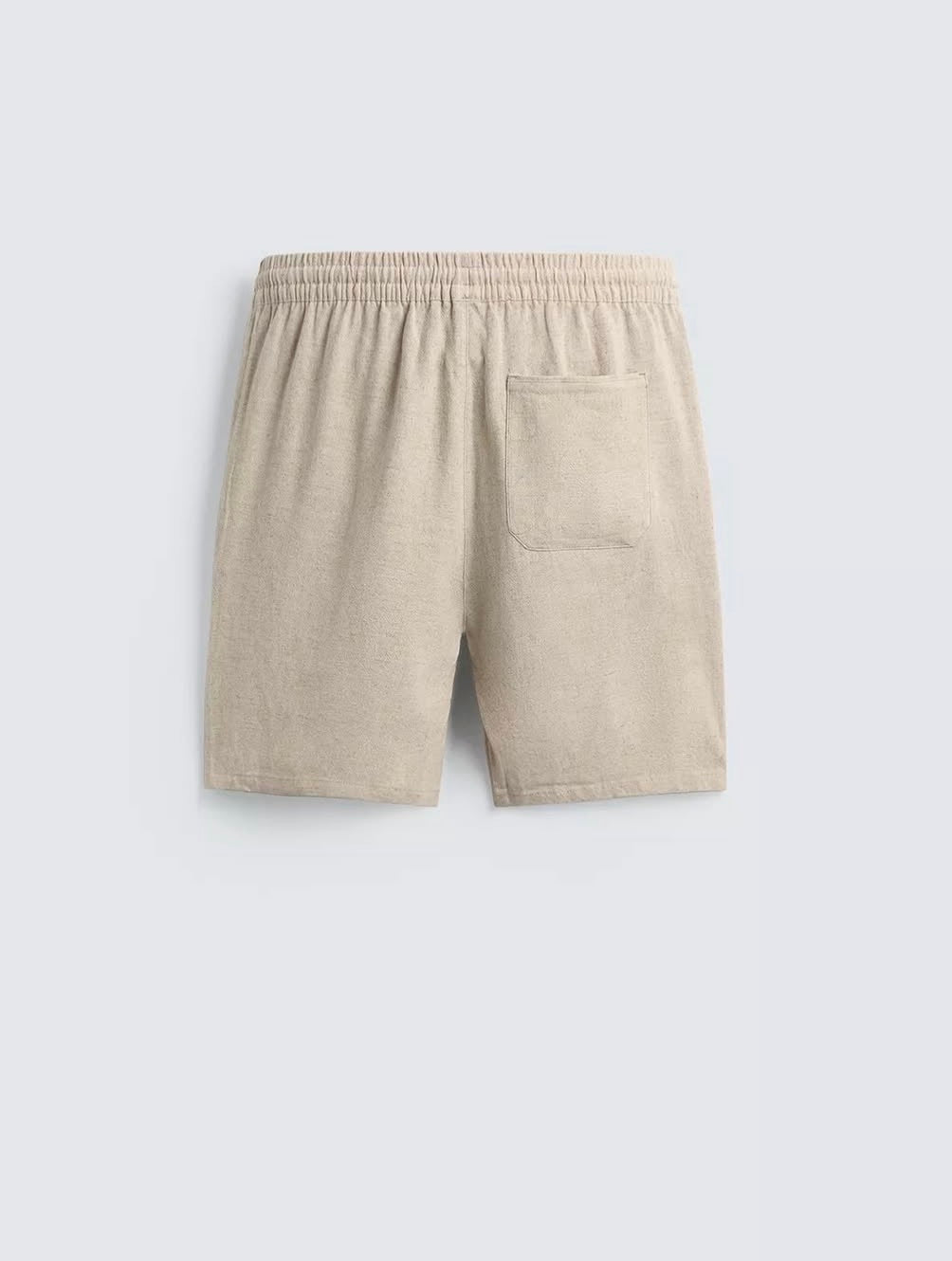PULL&BEAR Relaxed Fit Linen Shorts – Sand