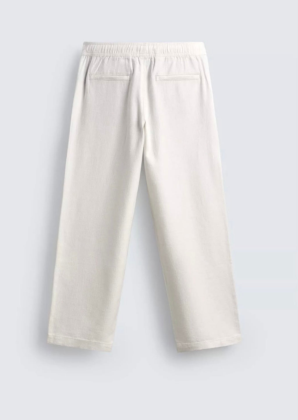 ZARA Cotton Linen Trousers – Off White