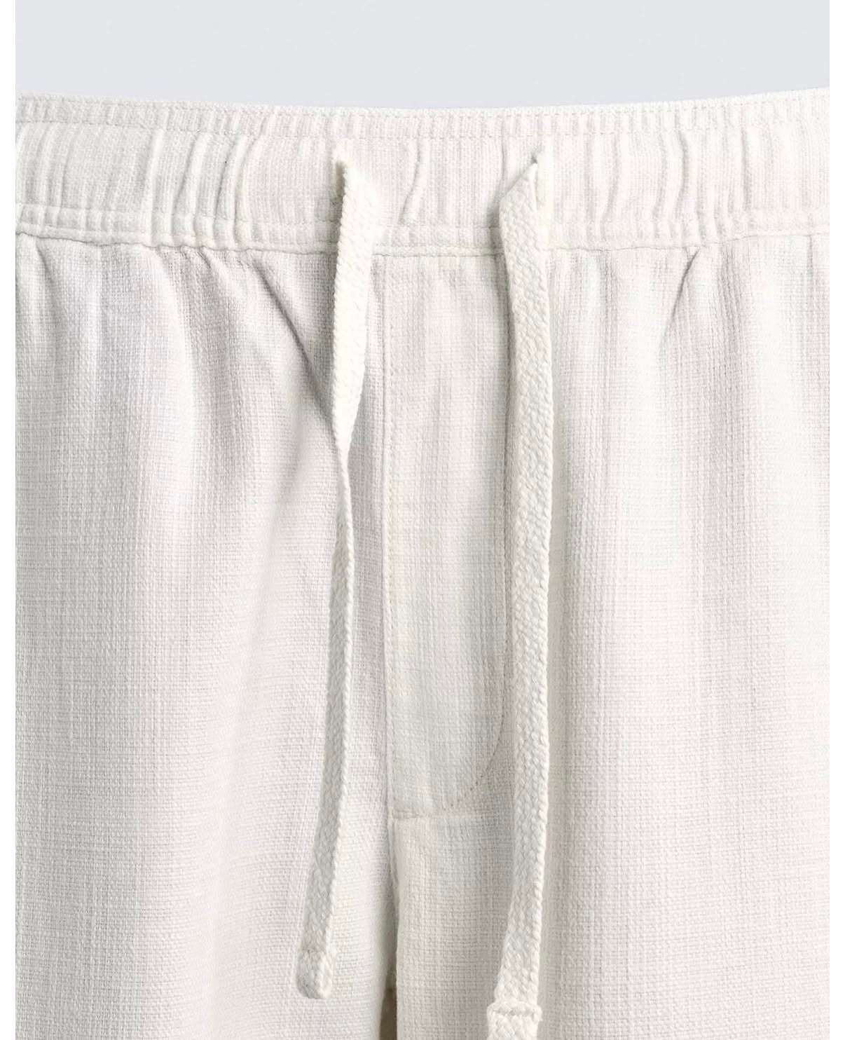 ZARA Cotton Linen Trousers – Off White