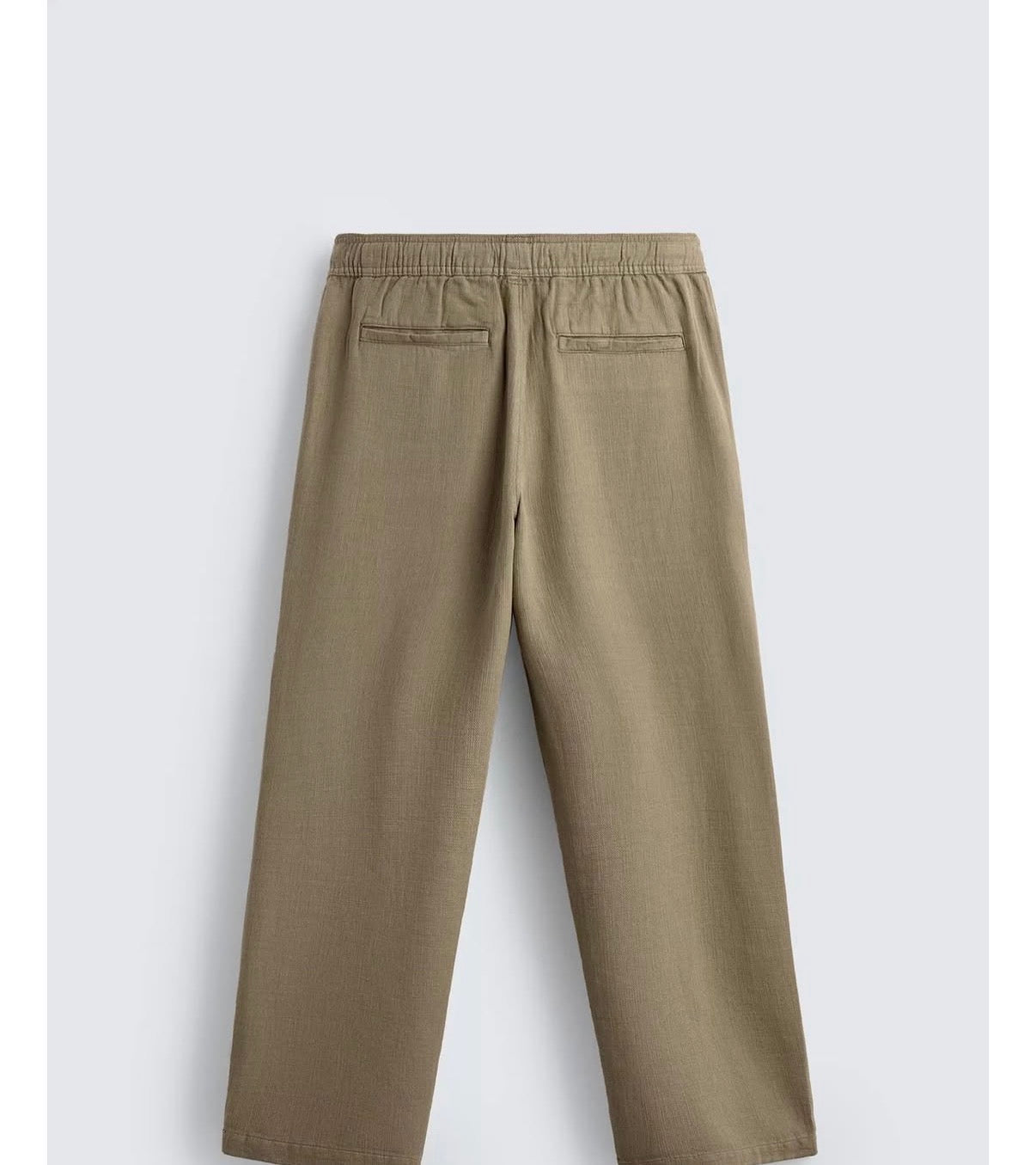 ZARA Cotton Linen Trousers – Khaki