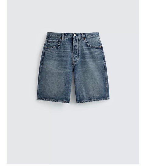 Zara Relaxed Fit Denim Shorts – Washed Light Blue