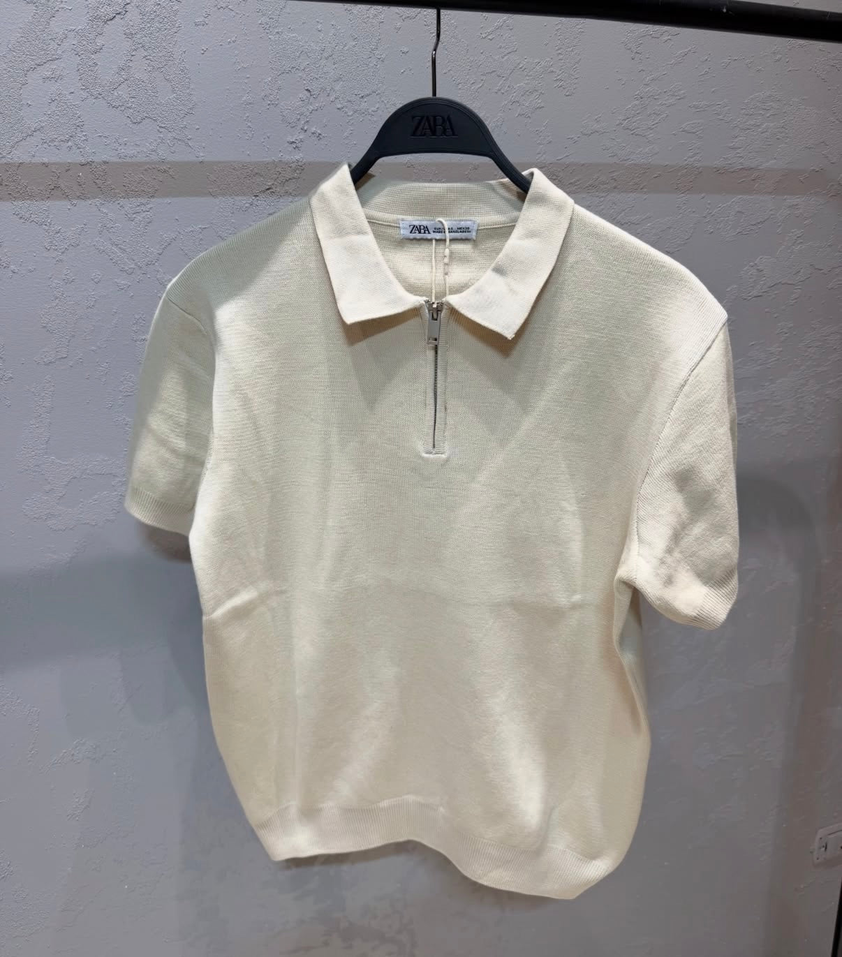 ZARA ZIPPER Knitted Polo