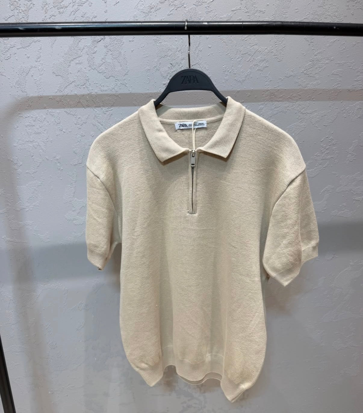 ZARA ZIPPER Knitted Polo