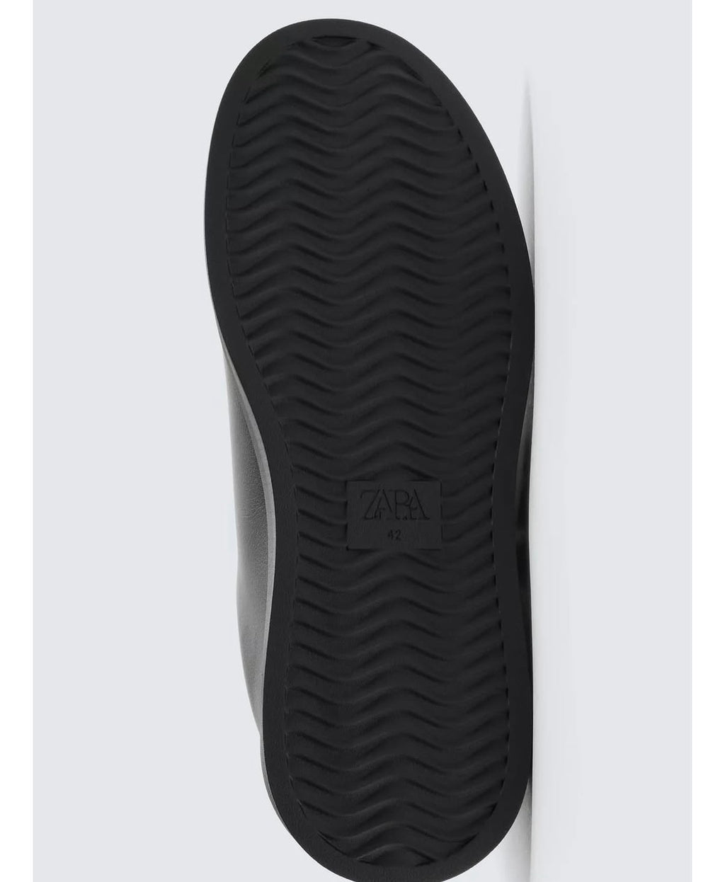 ZARA Minimal Leather Sneakers – Black