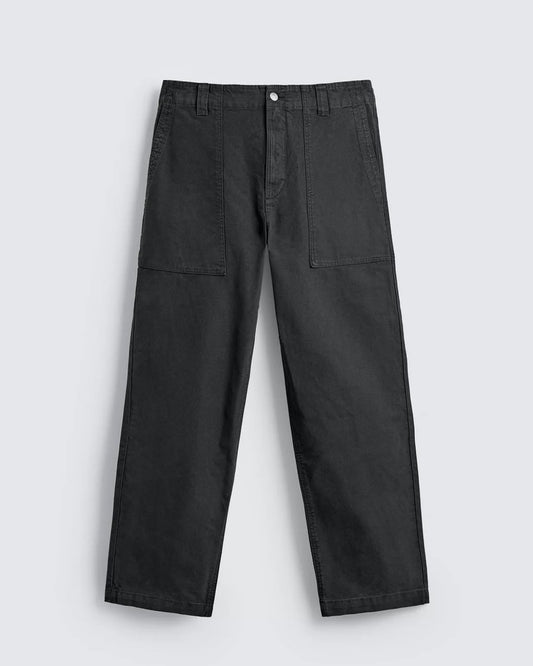 WASHED STRAIGHT-LEG TROUSERS